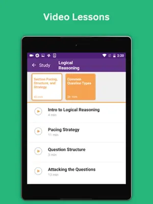 Magoosh LSAT Prep android App screenshot 3